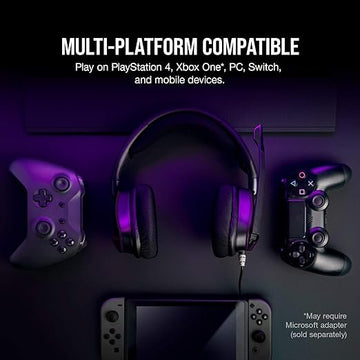 Corsair VOID Elite Surround Wired On Ear Premium Gaming Headset with Mic with 7.1 Surround Sound Discord Certified Works with PC, Xbox Series X, Xbox Series S, PS5, PS4, Nintendo Switch (Carbon)