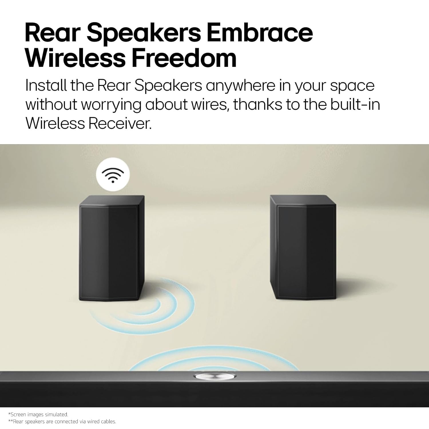 LG New Launch SQ75TR, 600W, 5.1.1Ch, Dolby Atmos, Center Up-Firing Speaker, AI Sound Pro, Wow Synergy, Wireless Subwoofer, Rear Speaker Inbuilt Receiver, QNED Matching Bracket Inside (2024 QNED TV)