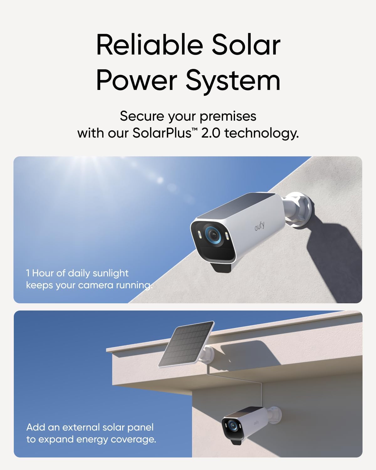 eufy Security eufyCam S3 Pro Add-on Cam, Solar Camera Outdoor Wireless, MaxColor Night Vision, 4K Security Camera with Solar Panel, Face Recognition AI, Built-in 16GB, No Monthly Fee