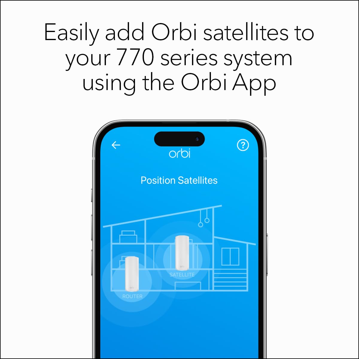 NETGEAR Orbi 770 Series Tri-band WiFi 7 Mesh Add-on Satellite (RBE770) – Works with Orbi RBE772 and RBE773 – Adds Coverage up to 2,750 sq. ft. - 2.5 Gig Internet Port, BE11000 802.11be (up to 11Gbps)