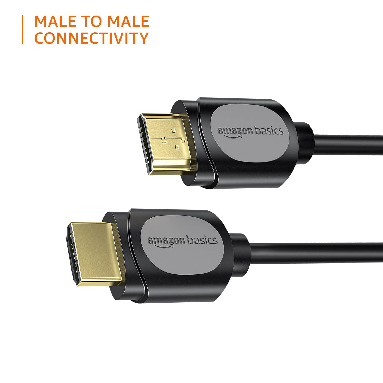 Amazon Basics High Speed HDMI Cable (Gold-Plated, A Male to A Male) - Supports 4K @60Hz and Audio Return (3 Feet)