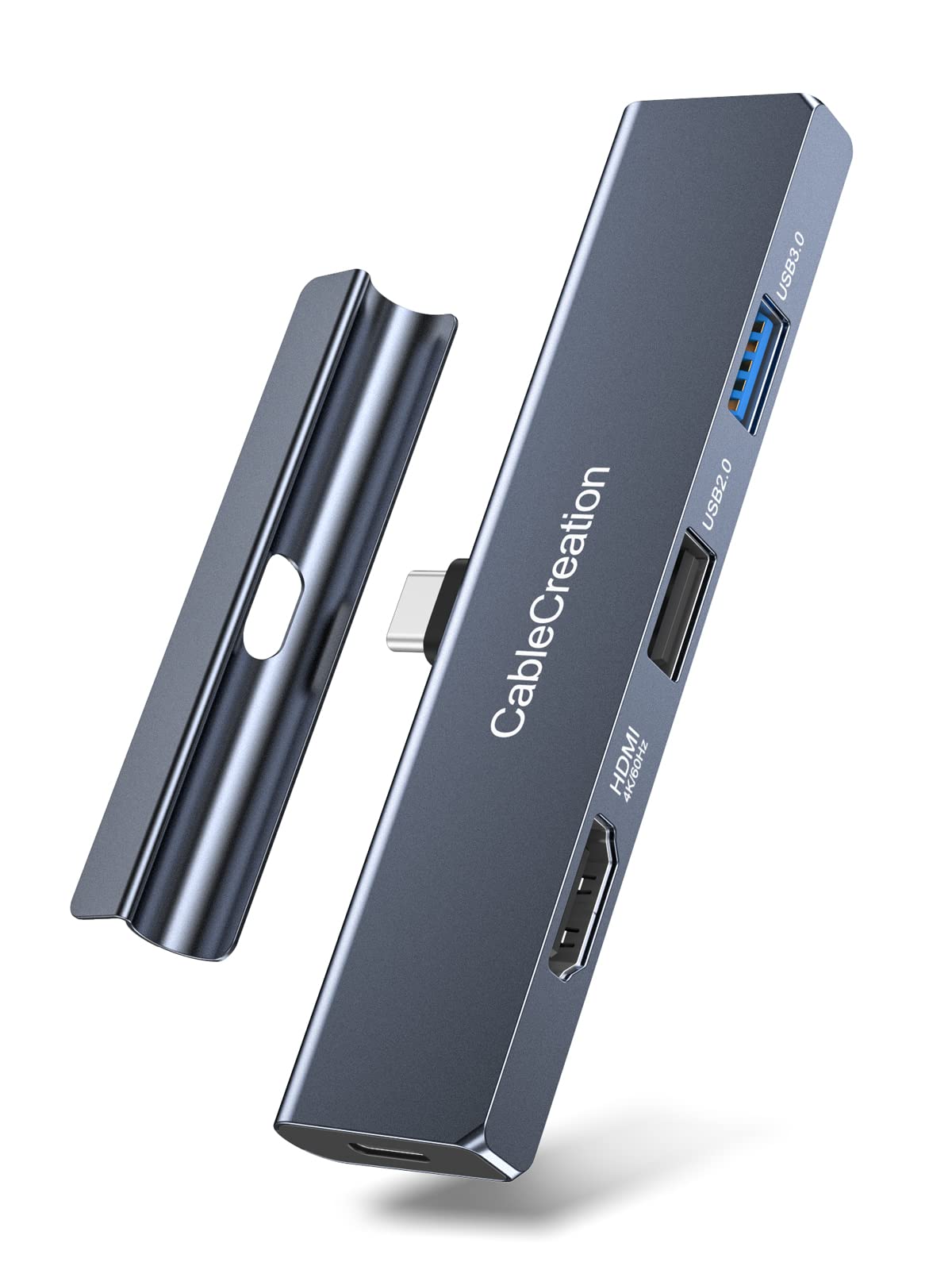 CableCreation USB C Hub Multiport Adapter, 5-in-1 USB C Adapter Aluminum Shell with 4K USB C to HDMI, Ethernet Port, 3 USB 3.0 Ports for MacBook Pro/Air 2020/2019, iPad Pro 2020, iPhone 15 Pro Max