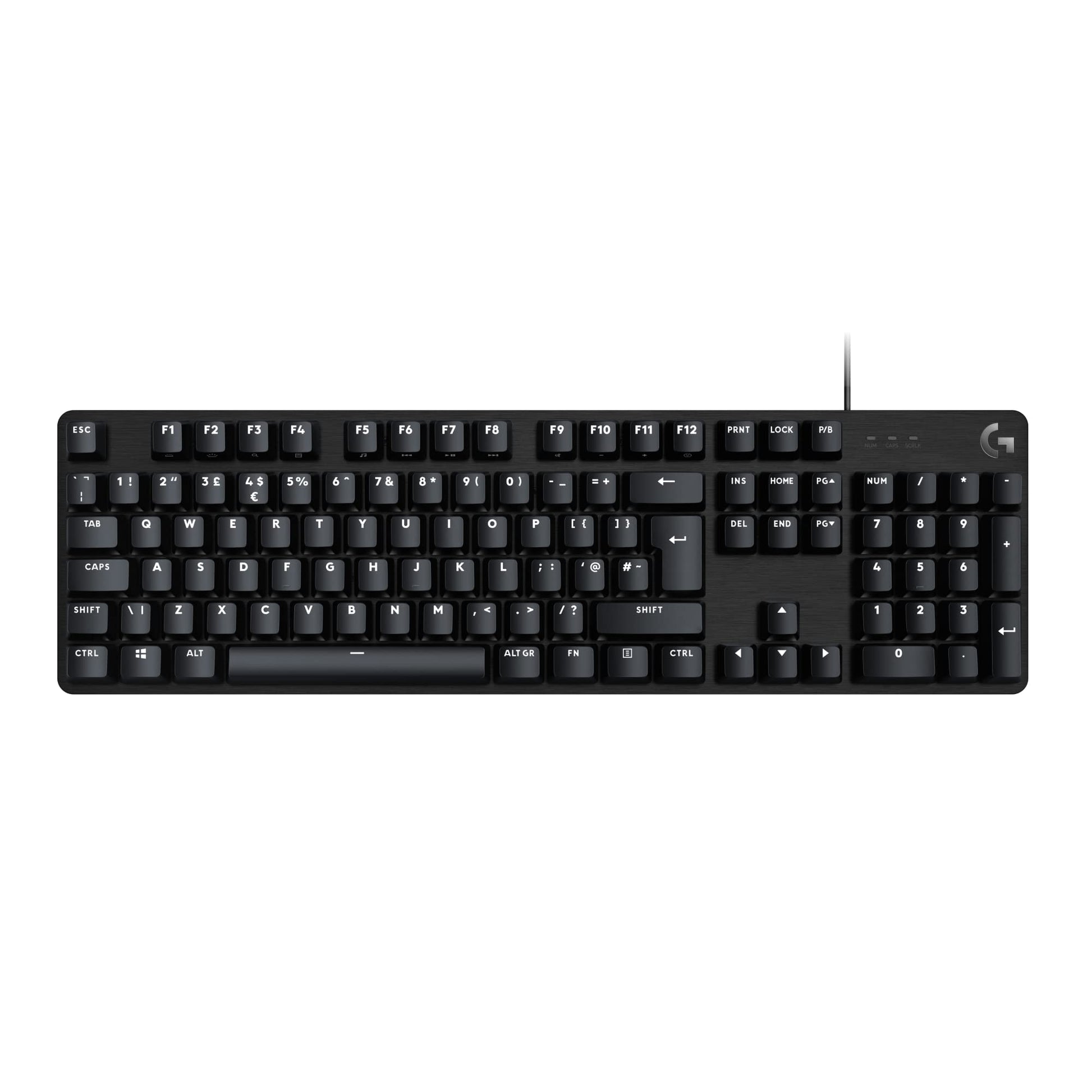Logitech G413 TKL SE Wired Mechanical Gaming Keyboard - Compact Backlit Keyboard with Tactile Mechanical Switches, Anti-Ghosting, Compatible for Windows, macOS - Black