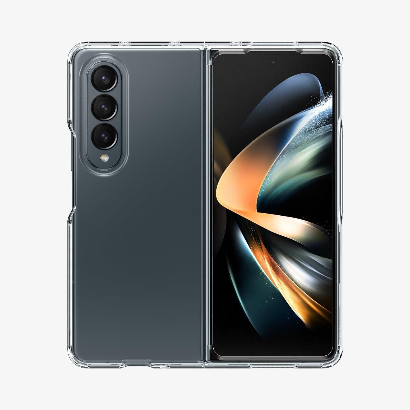 Spigen Neo Hybrid S for Samsung Galaxy Z Fold 4 Case, Galaxy Z Fold4 Back Cover (2022) - TPU+Poly Carbonate+Metal｜Black