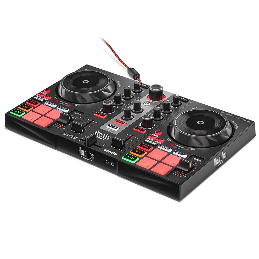 Hercules DJ Inpulse 200, 2 DJ Controller, Black (4780940)
