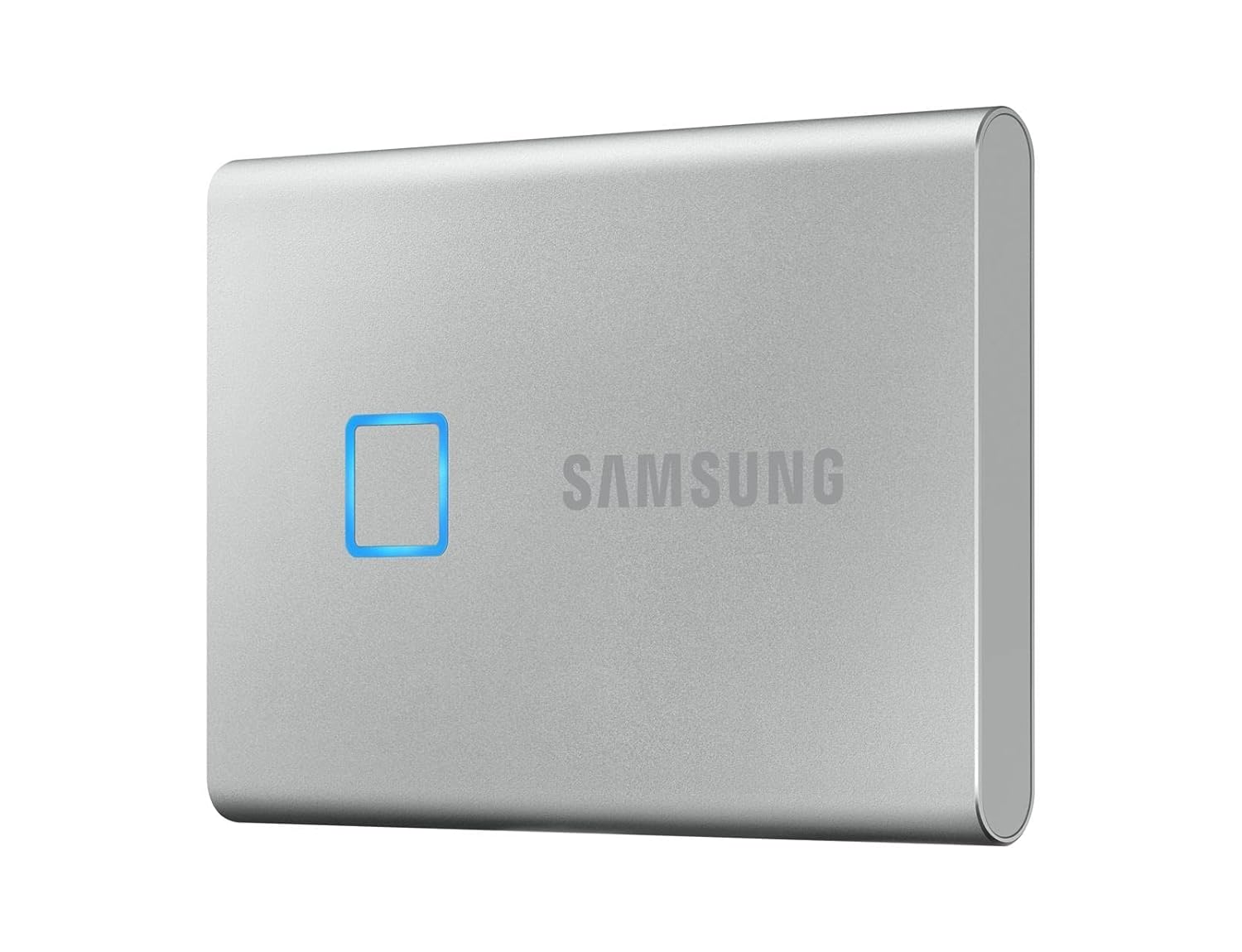 Samsung T7 Touch 500GB Up to 1,050MB/s USB 3.2 Gen 2 (10Gbps, Type-C) External Solid State Drive (Portable SSD) Silver (MU-PC500S)