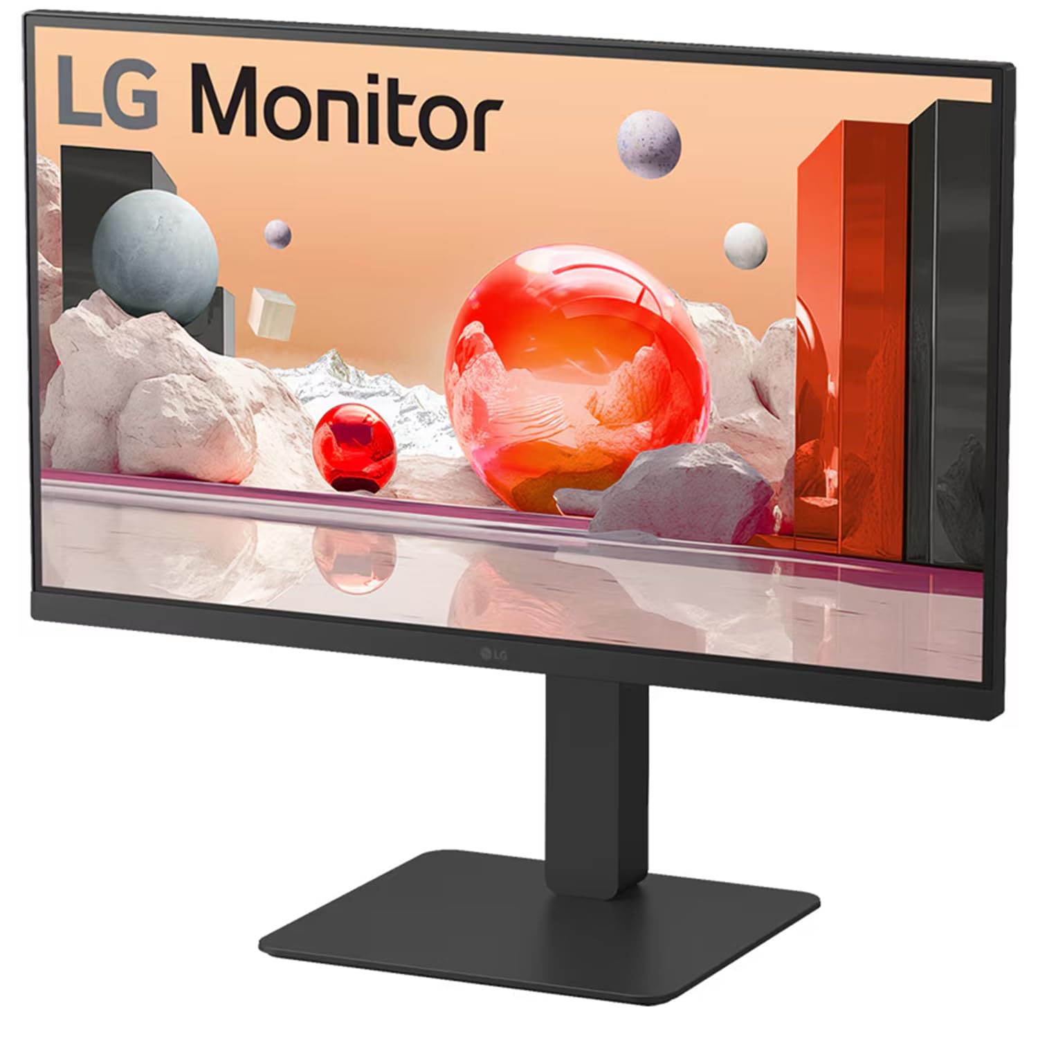 LG 27BA850 IPS Full HD (1920 x 1080) Monitor, 27", 100Hz, DP, HDMI, USB-C with PD90W, Built-in Full HD Webcam, mic and Speakers, Height/Tilt/Swivel/Pivot Stand, Anti-Glare, Energy Star, TCO, Black