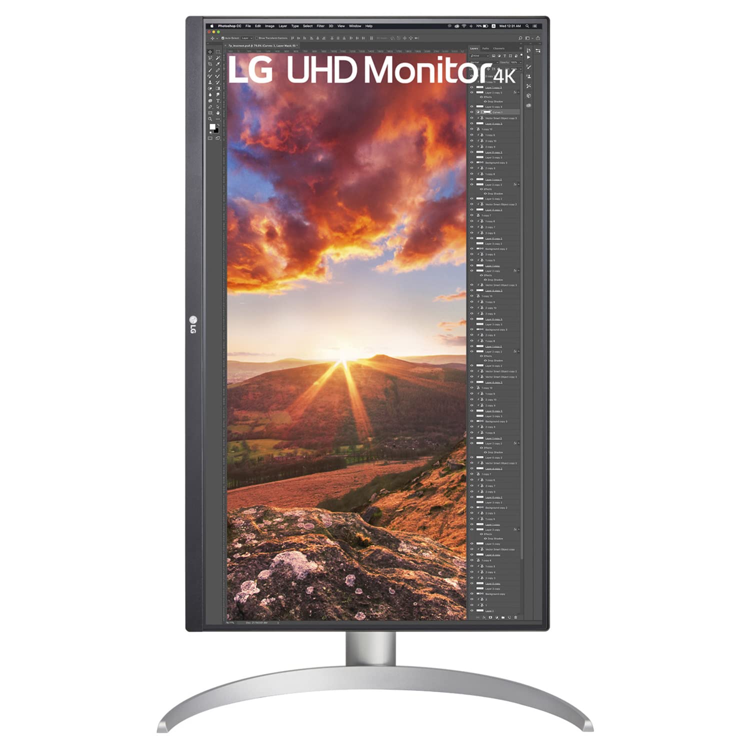 LG 27" (68.58 cm) Ultrafine™ UHD 4K IPS Display (3840x2160), VESA Display, HDR 10, AMD Free sync, DCI-P3 95%, Speaker(5Wx2, 2.0ch), Maxx Audio, 60Hz Refresh Rate, USB Type-C, HDMI - 27UP850N-W