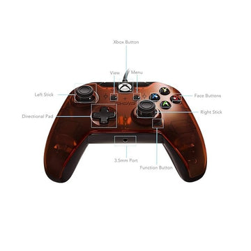 PDP Wired Controller for Xbox One, Xbox One X and Xbox One S, Crimson Red