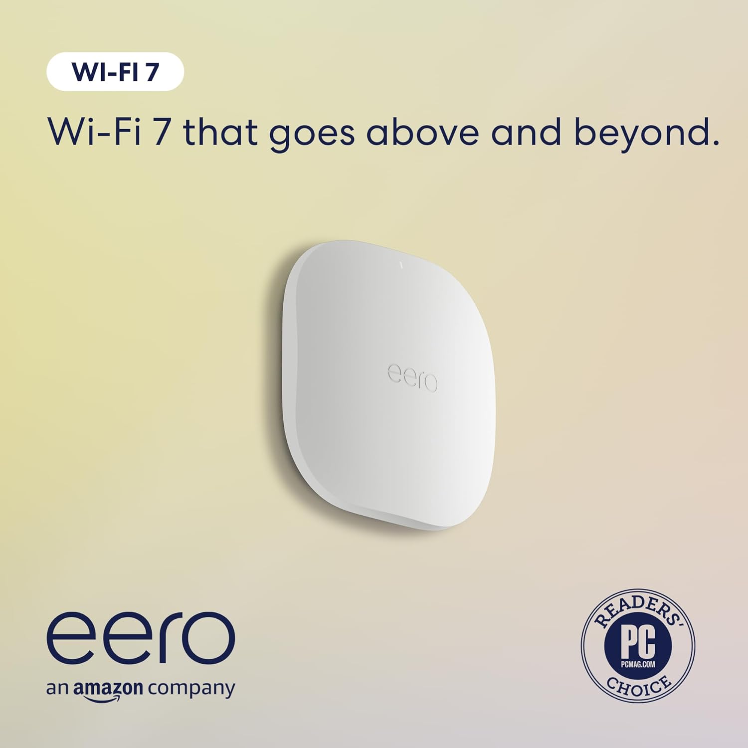 Amazon eero PoE 7 tri-band Wi-Fi 7 mountable access point (newest model) - Wireless speeds up to 3.9 Gbps, Coverage up to 2,000 sq. ft., 1-pack
