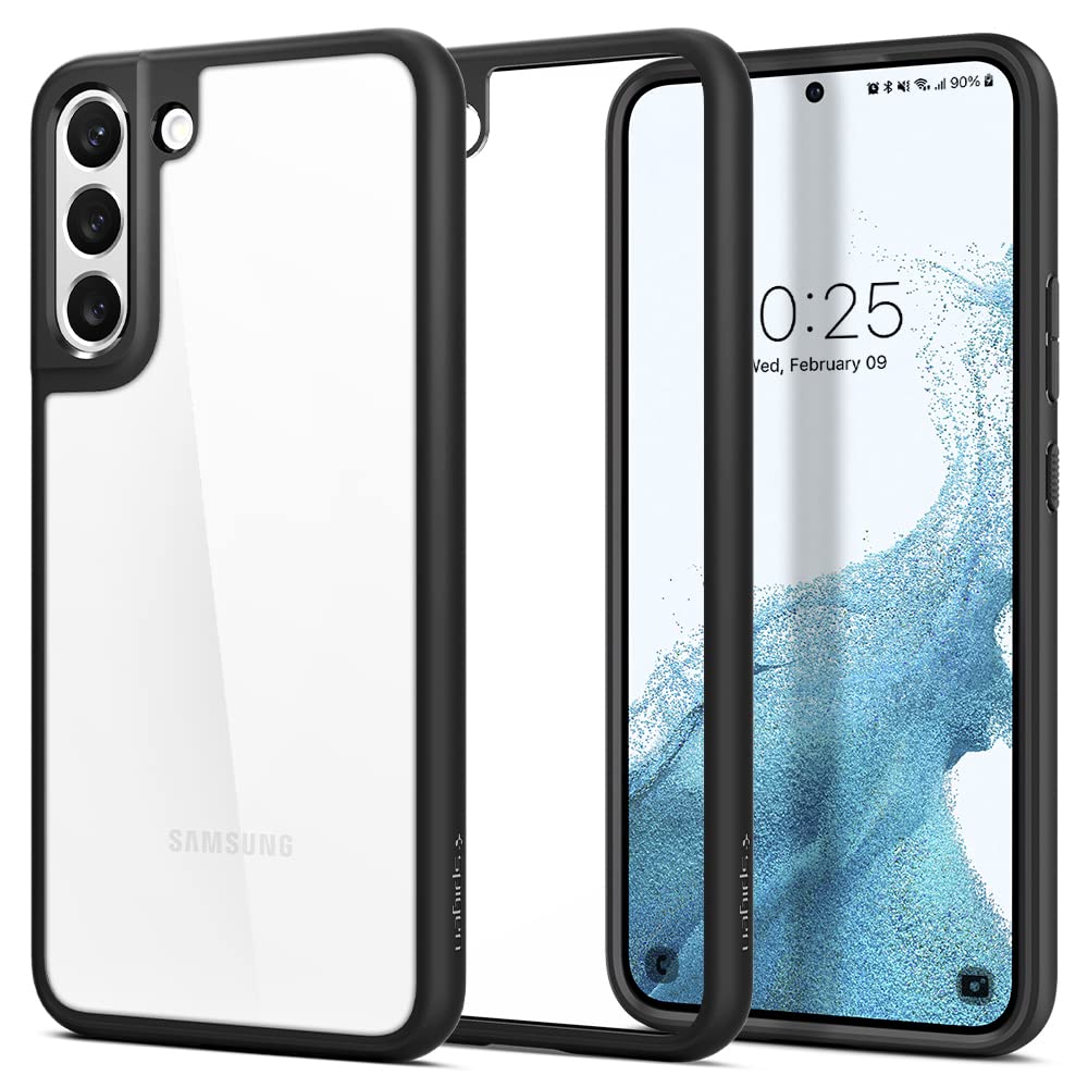 Spigen Ultra Hybrid for Samsung Galaxy S22+ Case, Transparent Galaxy S22+ Back Cover (2022) - TPU+Poly Carbonate｜Crystal Clear