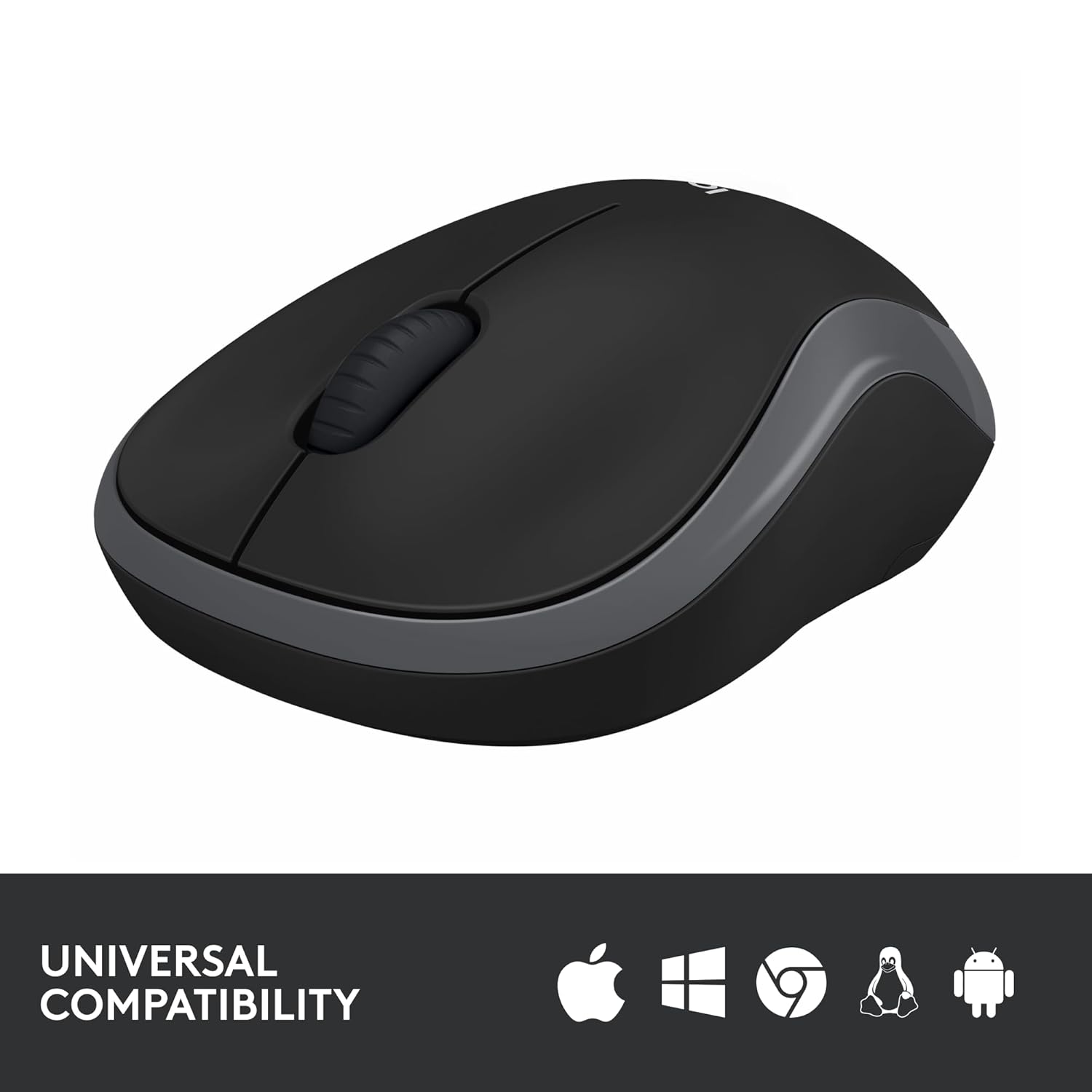 Logitech M186 Wireless Mouse, 2.4GHz with USB Mini Receiver, 3 Years Battery Life, 1000 DPI Optical Tracking, Ambidextrous, Compatible with PC, Mac, Laptop