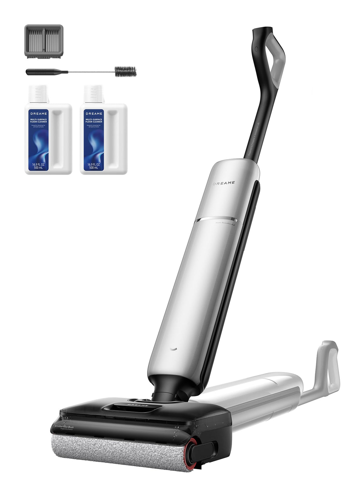 dreame Aero Wet Dry Vacuum Cleaner, All-in-ONE Vacuum Mop for Wet & Dry Messes, 0 Hair Residue Great for Pet Owners, One-Press Self-Clean, 180° Lie Flat, 35mins Runtime for Hard Floor Cleaning
