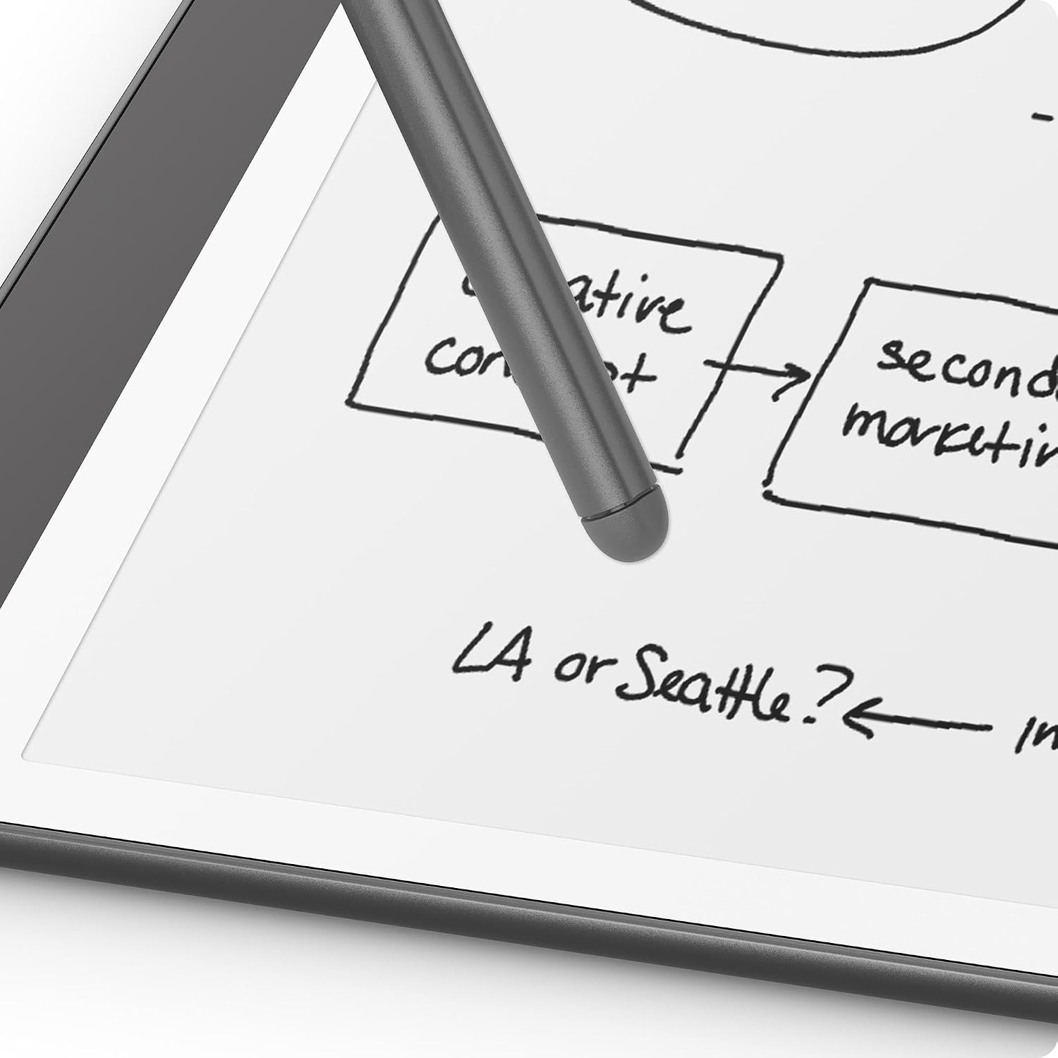Amazon Kindle Scribe Premium Pen, Sleek Stylus Design with Improved Eraser - Tungsten