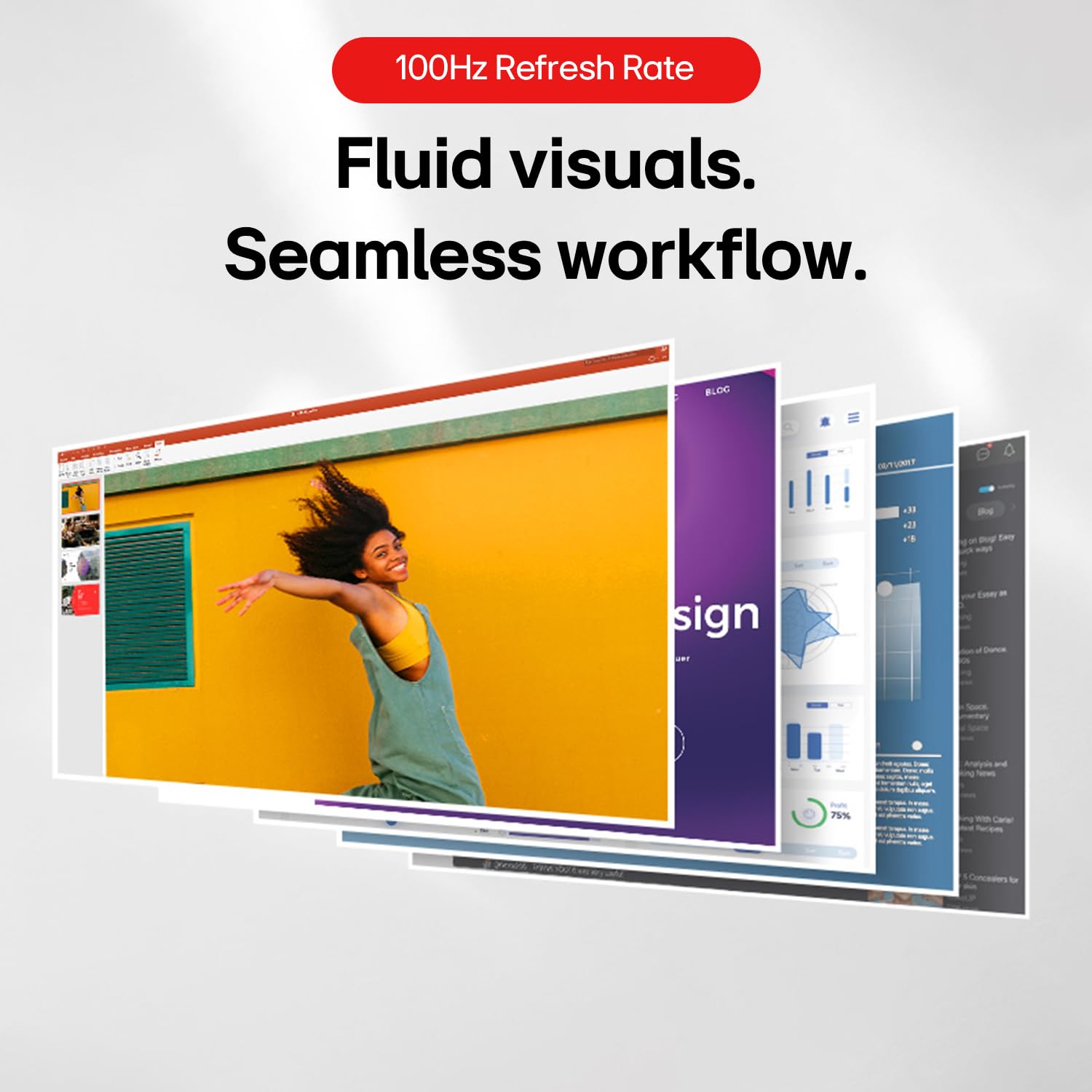LG 24MS550 60.4 cm (23.8 Inch) FHD (1920x1080) IPS PC Monitor with 100Hz, 5ms (GtG), Flicker Safe & Reader Mode, 2xSpeakers, 2xHDMI, Tilt/Height Adjustable, 3-Side Virtually Borderless Design (Black)