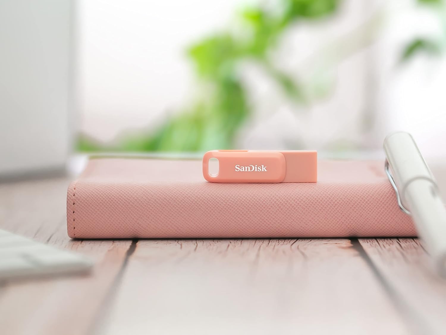 SanDisk Ultra Dual Drive Go USB 3.0 Type C Flash Drive, Peach, 128GB, 5Y
