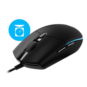 Logitech G102 Light Sync Gaming Mouse with Customizable RGB Lighting, 6 Programmable Buttons, Gaming Grade Sensor, 8 k dpi Tracking,16.8mn Color, Light Weight (Black)