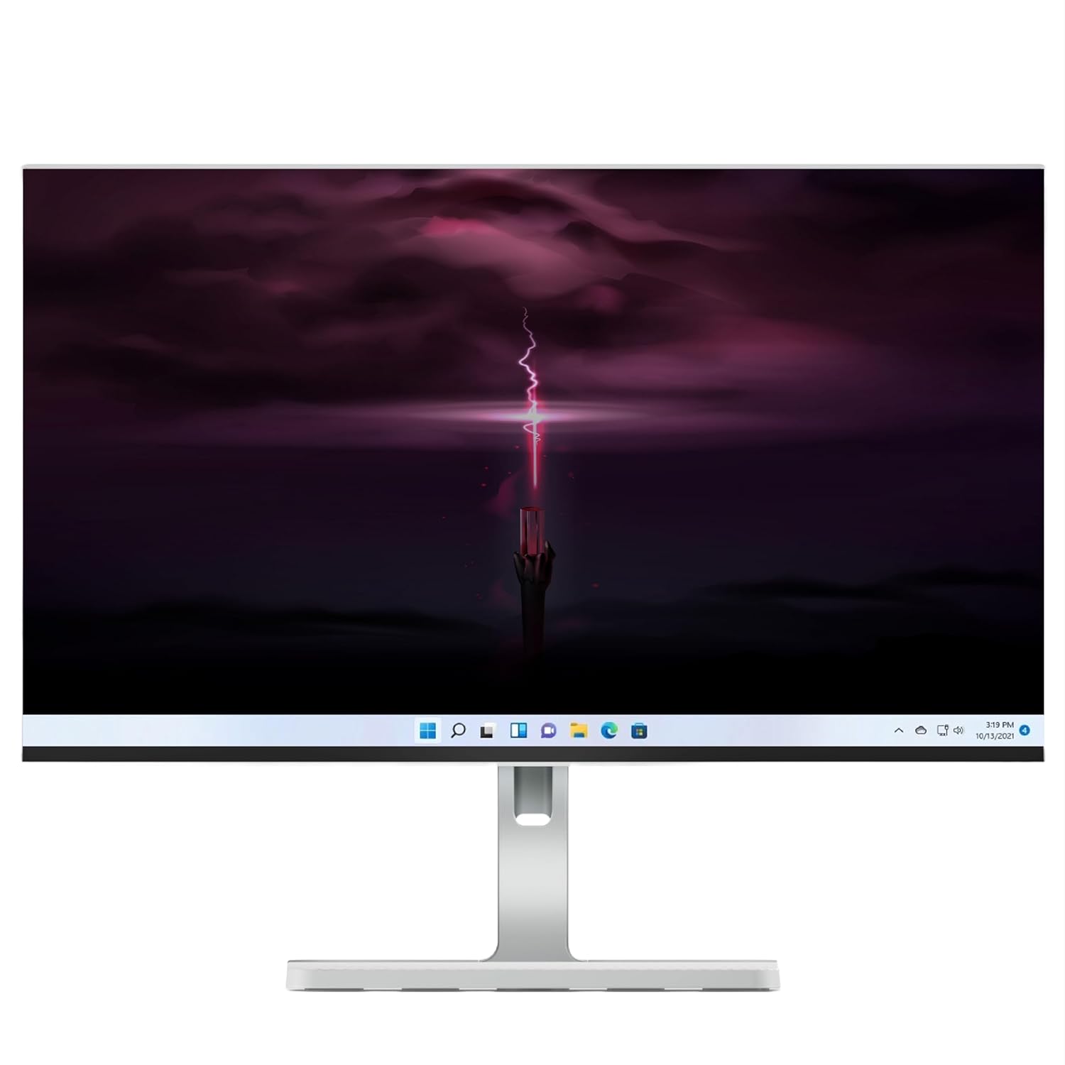 Lenovo L-Series 24 inch (60.4cm) FHD IPS Monitor| 100Hz, 1ms, FreeSync, 3Wx2 Speakers, 4xUSB-A, 1xUSB-C, 1x HDMI, PD-45W, Tilt, Swivel,Pivot Height Adjust Stand: for Home & Office use, Grey, L24m-4A