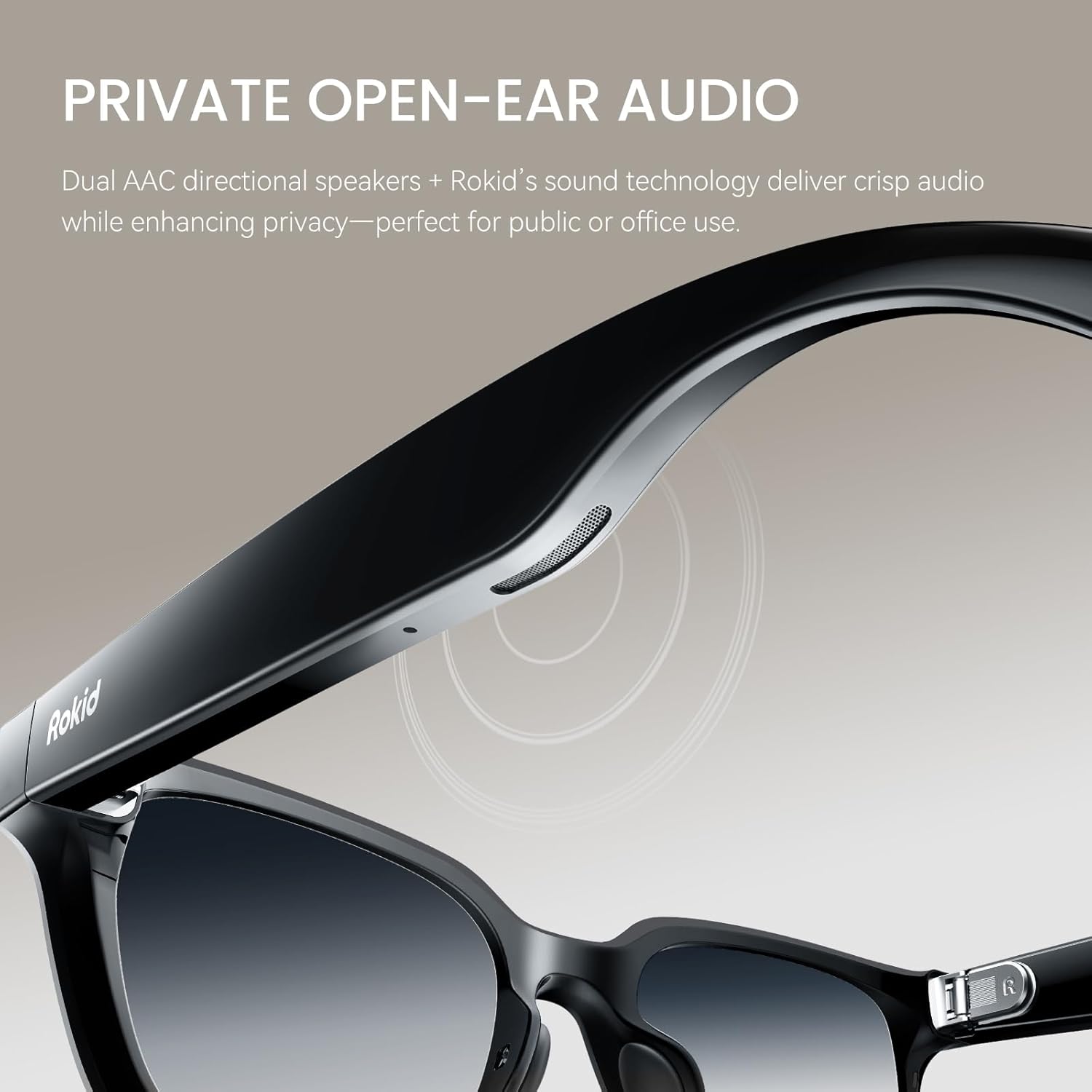 Rokid 2026 AI Glasses Style smart Glasses with ChatGPT & Gemini, Real-time Translation,12MP Camera, Open-Ear Audio, Voice-Controlled Assistant, Hands-Free Calls, Productivity for Travel(no Display)