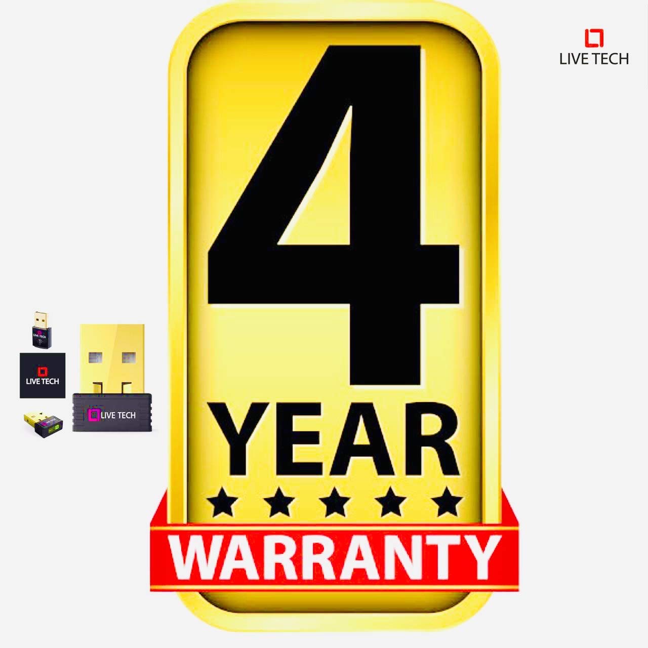 Live Tech Wd04 Nano 150 Mbps USB Wireless Adapter Dongle Gold Plated USB Real High Speed (with 4 Year Warranty) - Desktop