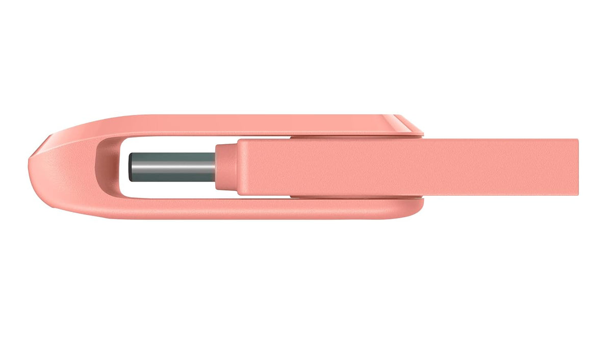 SanDisk Ultra Dual Drive Go USB 3.0 Type C Flash Drive, Peach, 128GB, 5Y