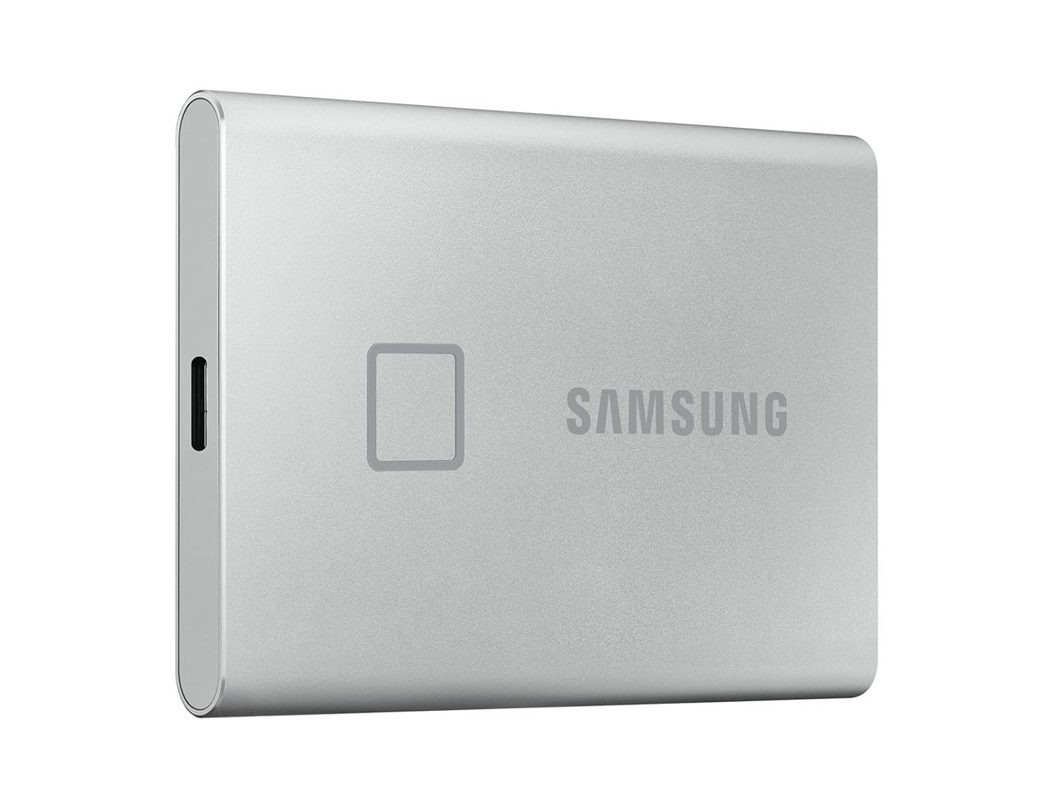 Samsung T7 Touch 500GB Up to 1,050MB/s USB 3.2 Gen 2 (10Gbps, Type-C) External Solid State Drive (Portable SSD) Silver (MU-PC500S)