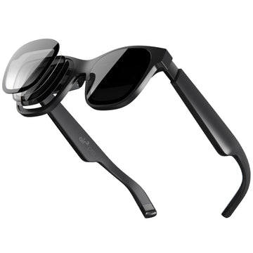 XREAL Air 2 Pro AR Glasses|46° Fov, 130" 120Hz HD Display, True Colors, Cinematic Sound, All-Day Comfort. Pairs Beam Pro. Compatible with iPhone 15, Steam Deck, ROG, Mac, PC, Android & iOS, Black
