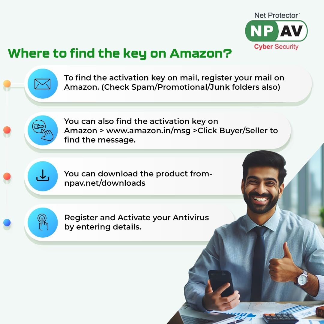 Net Protector Antivirus for PC Total Security 2025, 1 PC, 3 Years (Email Delivery in 1 Hour - No CD)