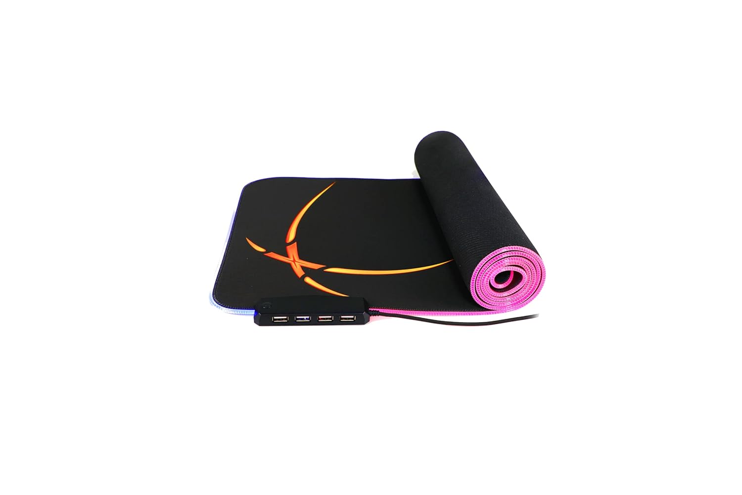 Cosmic Byte Equinox RGB Mousepad with 4 Port USB Hub, 1000x300x4MM (Black)