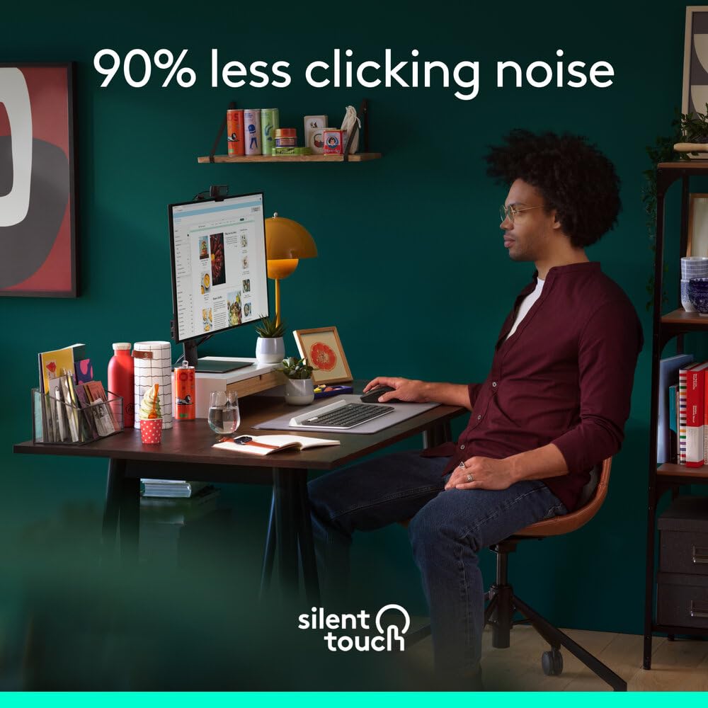 Logitech Signature M650 L Full Size Wireless Mouse - for Large Sized Hands, 2-Year Battery, Silent Clicks, Customisable Side Buttons, Bluetooth, for PC/Mac/Multi-Device/Chromebook - Graphite
