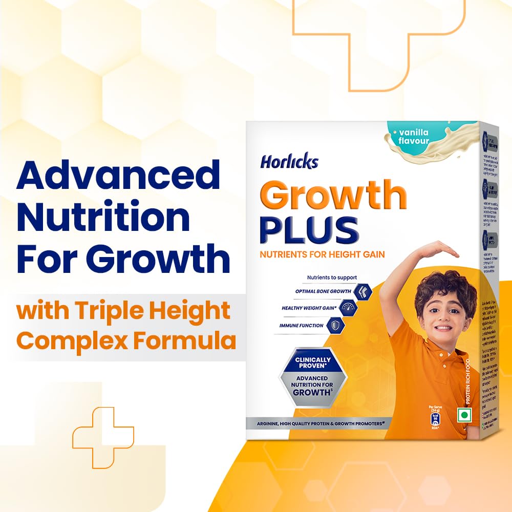 Horlicks Growth Plus - Nutrients for Height Gain - Vanilla - 400g