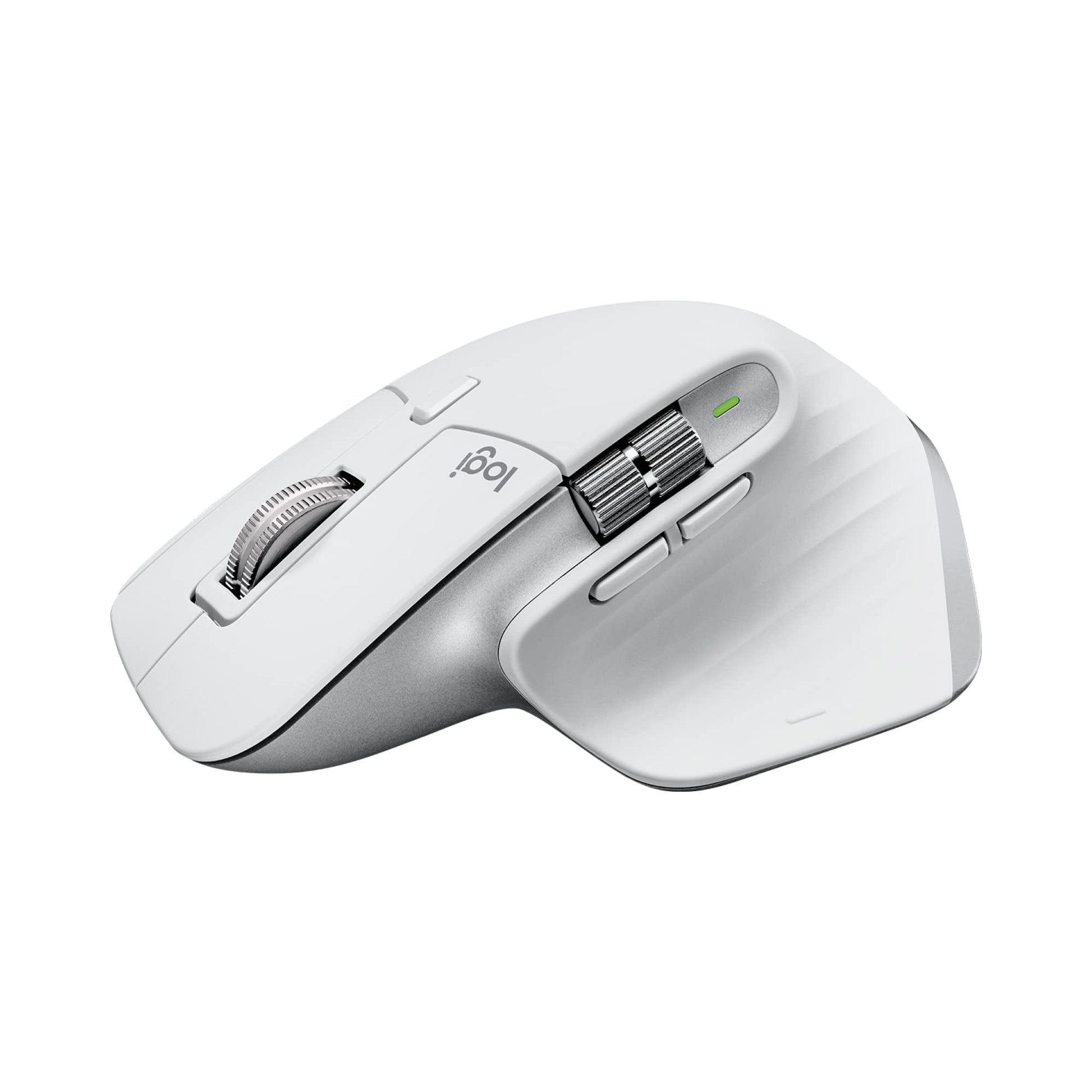 Logitech MX Master 3S for Mac with Free Adobe Subscription - Wireless Bluetooth Mouse with Ultra-Fast Scrolling, Ergo, 8K DPI, Quiet Clicks, Track on Glass, Customization, USB-C - Pale Grey