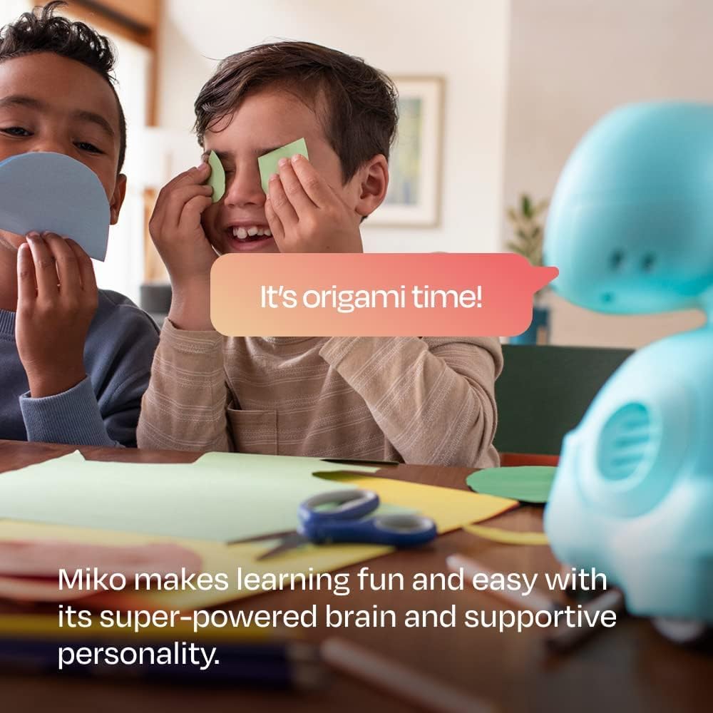 Miko 3 AI Robot for Kids | STEAM Learning, Apps & Games | Ages 5-12 | Blue | Toy robots for kids