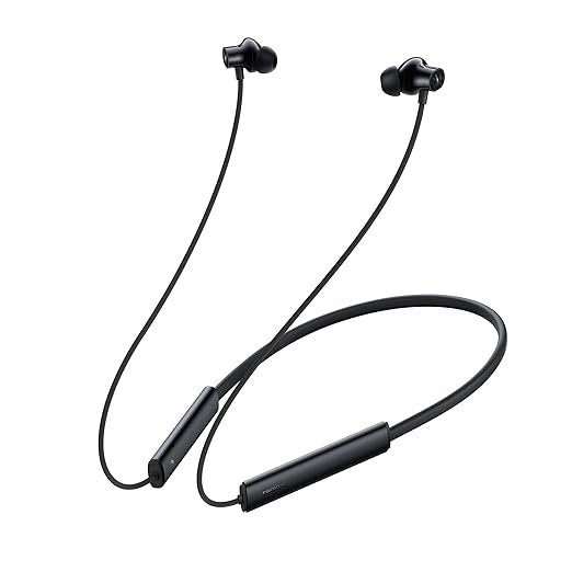 Realme Buds Wireless 3 in-Ear Bluetooth Headphones,30dB ANC, Spatial Audio,13.6mm Dynamic Bass Driver,Upto 40 Hours Playback, Fast Charging, 45ms Low Latency for Gaming,Dual Device Connection (Black) ( RMA2119 )