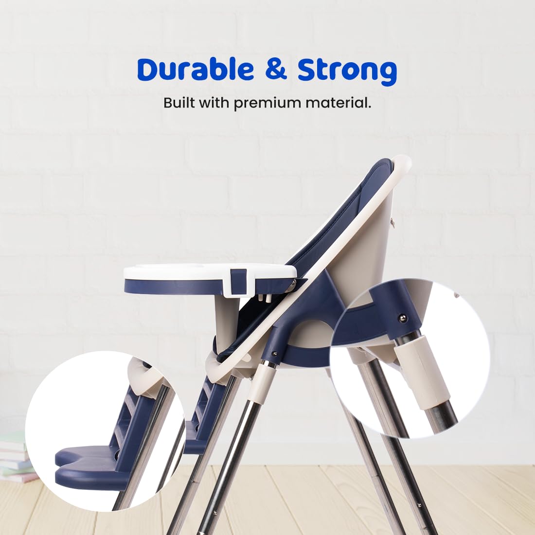 Bumtum Baby High Chair 4 In 1 Convertible Folding With Footrest, Convertible To High Chair, Low Chair, Feeding Seat With Cushion Pad (Green) - Foam, Plastic, Metal, 6.29 X 11.41 Inch