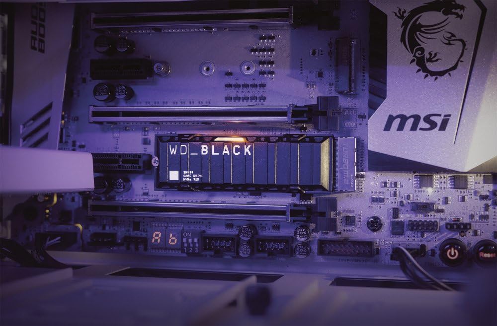 Western Digital WD Black SN850 1TB NVMe PCIe 4.0 M.2 Internal Gaming SSD with Heatsink