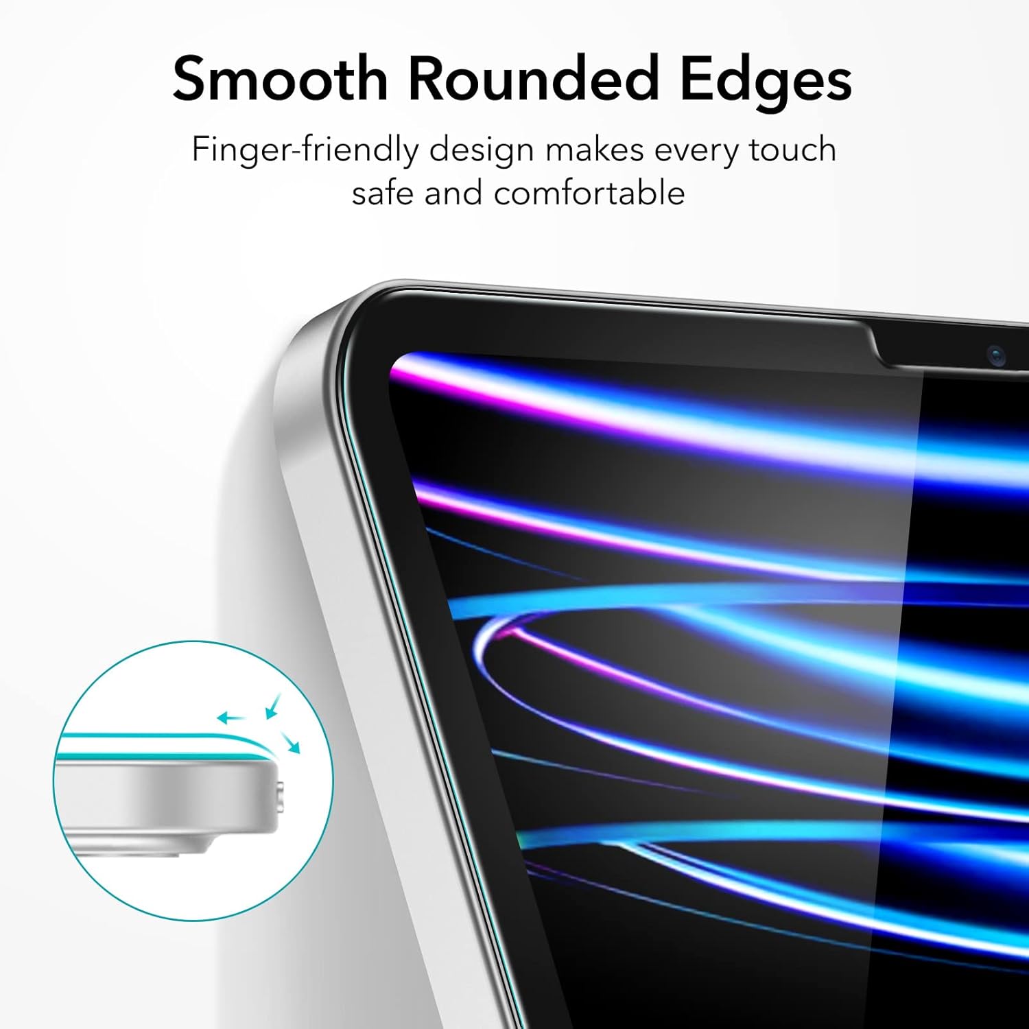 ESR 2 Pack Screen Protector for iPad Air 5th/4th Generation (2022/2020)，iPad Pro 11 Inch (2022/2021/2020/2018) Screen Protector, Tempered-Glass Film with Alignment Frame, Anti-Scratch, HD Clarity