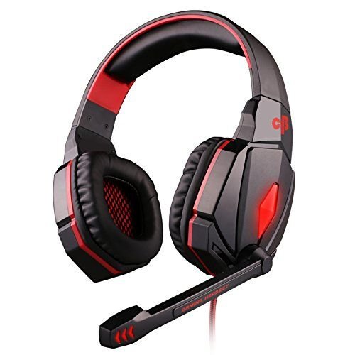 Cosmic Byte G4000 Wired Headset  (Red, Wired over the head)