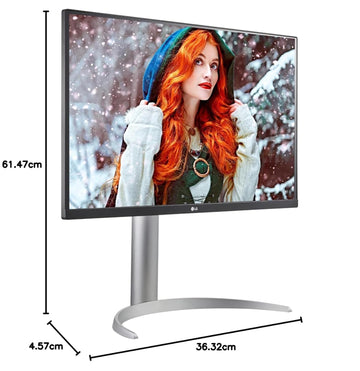 LG 27" (68.58 cm) Ultrafine™ UHD 4K IPS Display (3840x2160), VESA Display, HDR 10, AMD Free sync, DCI-P3 95%, Speaker(5Wx2, 2.0ch), Maxx Audio, 60Hz Refresh Rate, HDMI - 27UP850N