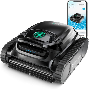 WYBOT M1 Pool Cleaner Robot, App Controlled Robotic Pool Vacuum, 300 Mins Runtime, 6 Path Planning & 7 Working Modes, Dual Filtration System