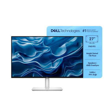 Dell S2725HSM 27"/68.58cm FHD Monitor, 144Hz Refresh Rate, IPS Panel, 1ms Response, Flicker-free, Contrast 1500:1, 2xHDMI, Built-in 6W Dual Speakers, Warranty 3 Years, TÜV Rheinland 4-Star Eye Comfort