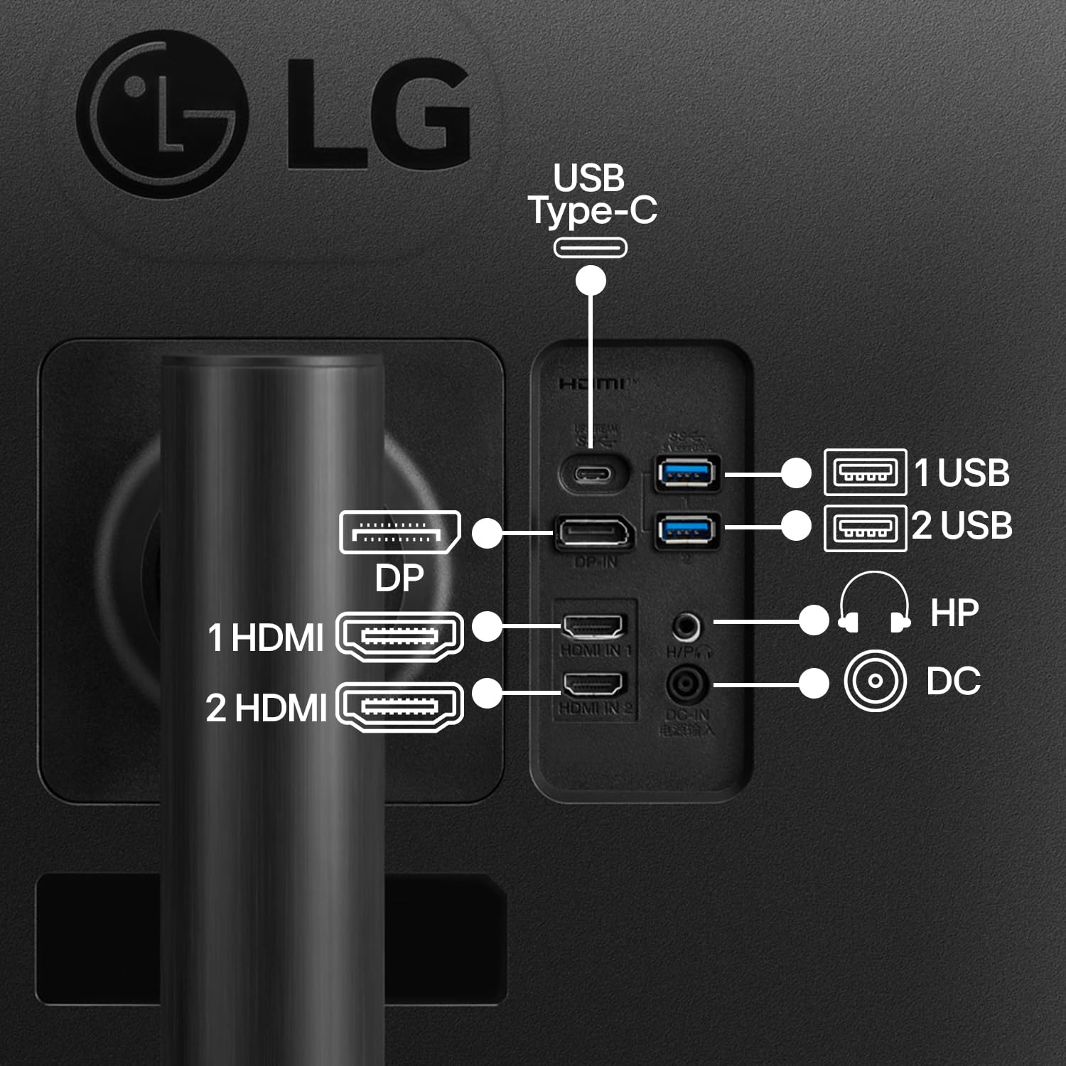 LG 34WR55QK 86.42 cm (34 Inch) 21:9 UltraWide WQHD (3440x1440) Curved Monitor(1800R), sRGB 99%(Typ.), HDR10, Anti-Glare, HDMI X 2, DP, USB-C (PD 65W), HP Out, PBP, Tilt/Height Adjustable Stand (Black)