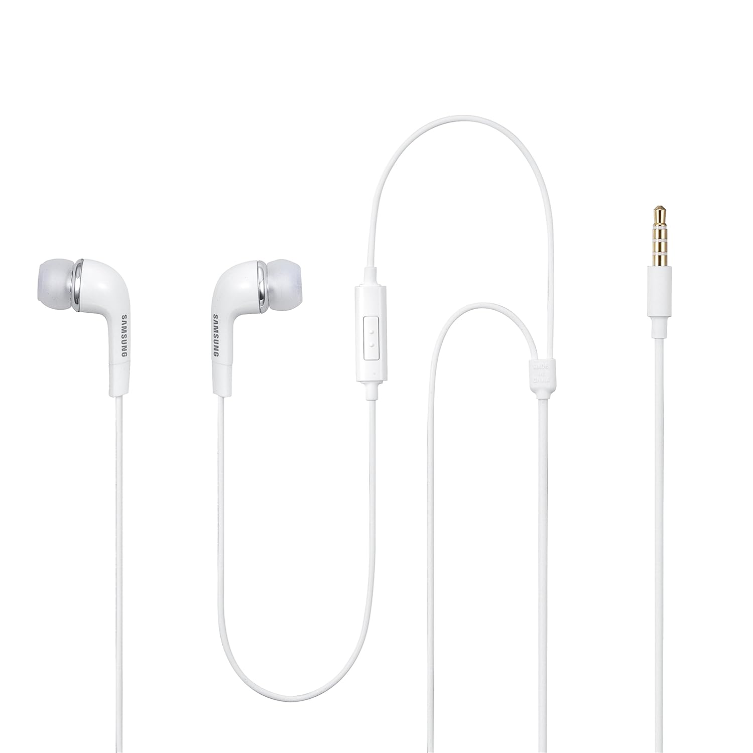 Samsung Hands-Free Wired in Ear Earphones with Mic, 3.5mm Jack(White)