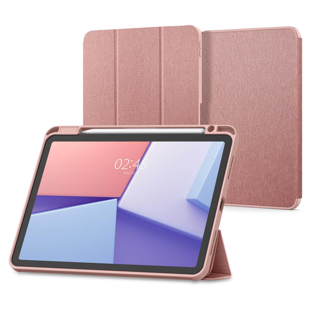 Spigen for iPad Air 11 Inch Case M4/M3/M2(2026/2025/2024), iPad 10.9 Inch 5th/4th Gen Cover(2022/2020), Ultra Hybrid Pro, Full Cover Folio Case with Pencil Holder, Trifold Stand - Lavender