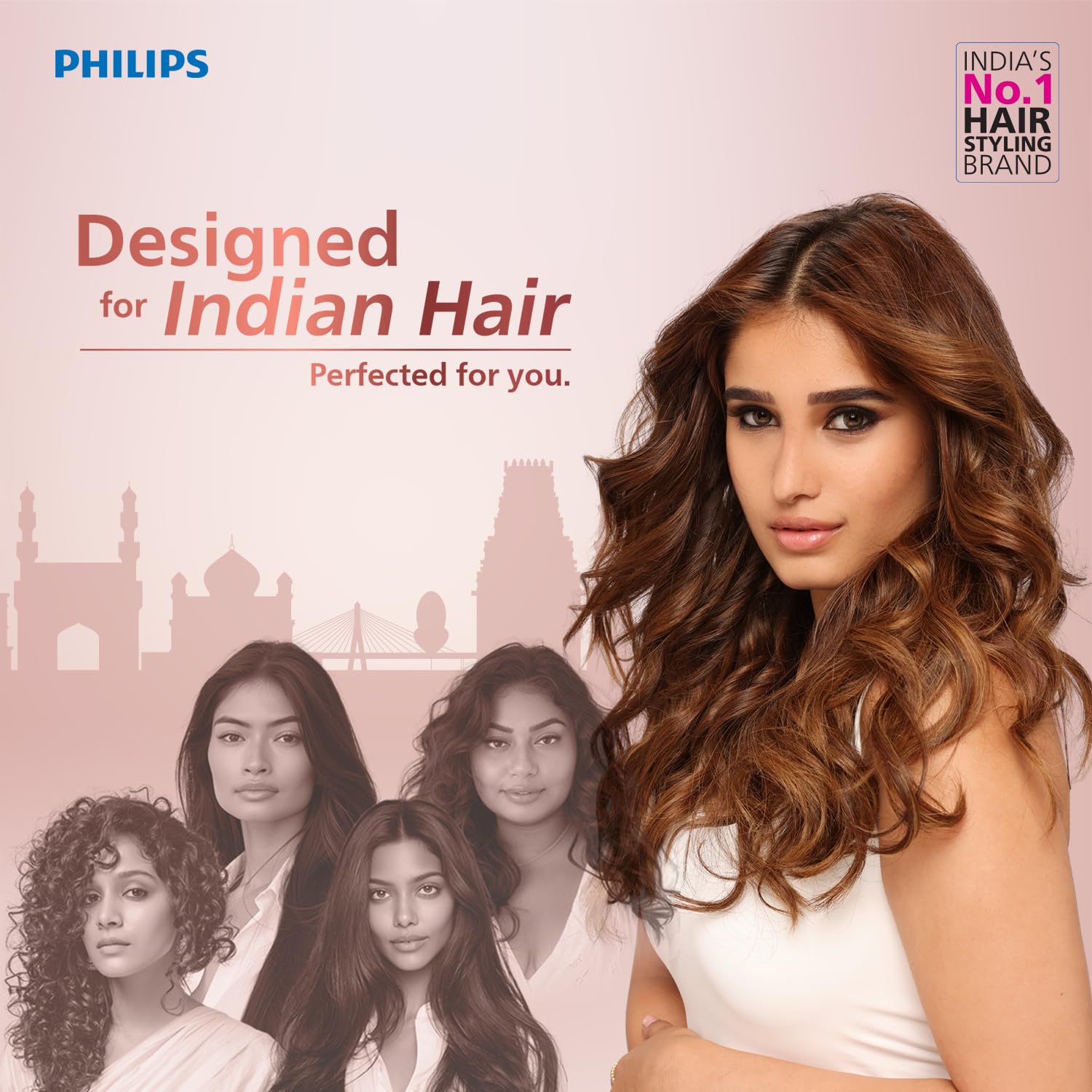 Philips India's No.1 Hair Styling Brand -Hair Straightener Brush, Naturally Straight in 5 Mins,5X Less Frizz,SilkProtect Keratin Tech,Triple Bristle Fast 50s Heatup,Scalp Protect,For Indian Hair,BHH880