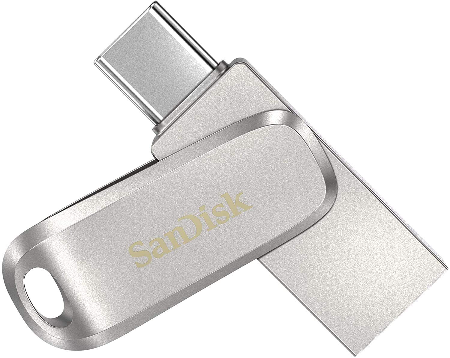 SanDisk Ultra Dual Drive Luxe USB_c Type-C 64GB, OTG, Upto 400MB/S, Pendrive, Silver, 5Y Warranty (SDDDC4-064G-I35)