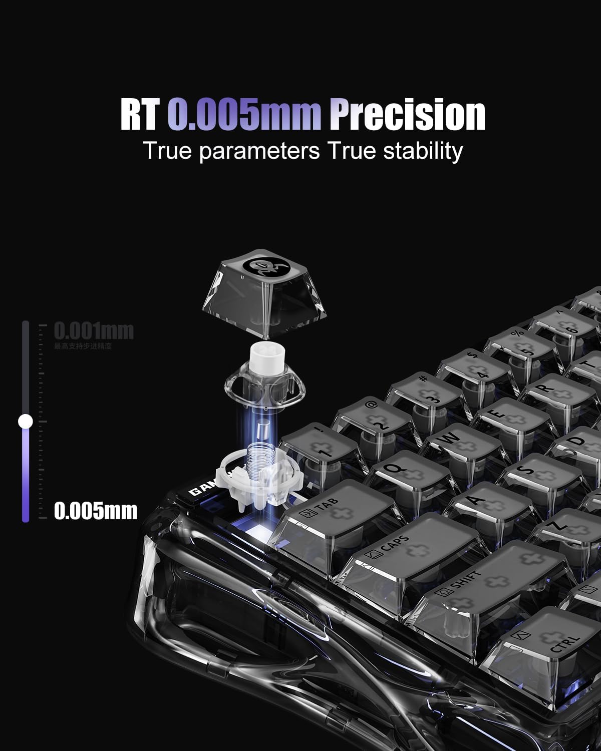 GravaStar Mercury V60 HE Gaming Keyboard, UFO Magnetic Switches