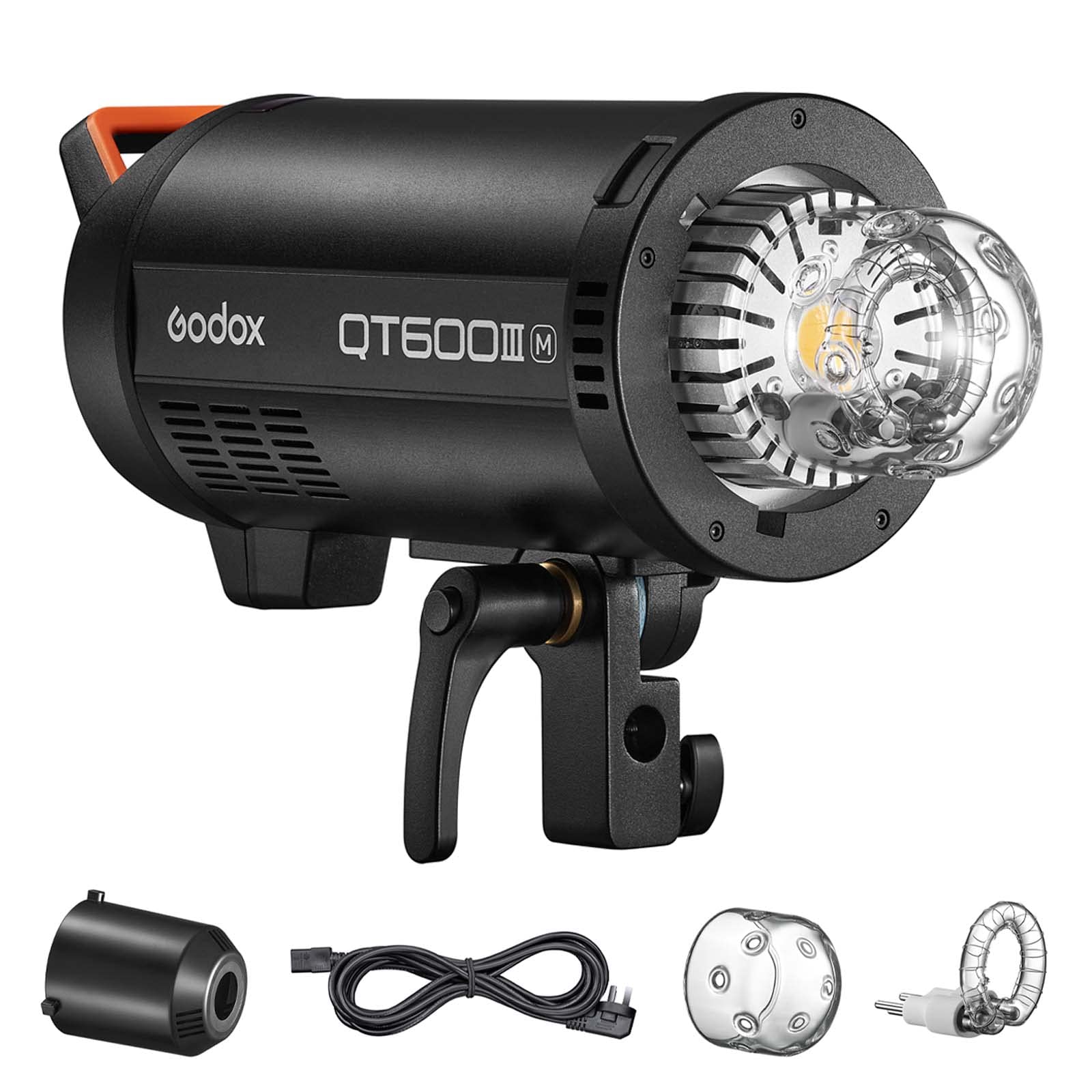 GODOX QT1200IIIM Studio Strobe Flash Light 1200W GN105 1/8000s High Speed Sync Photography Lighting Built in 2.4G Wirless System 40W LED Modeling Bulb LCD Panel with M/Multi/HSS Flash Mode