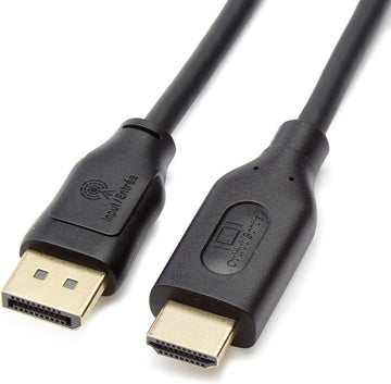 AmazonBasics 6-Feet DisplayPort (not USB port) to HDMI Cable, Black
