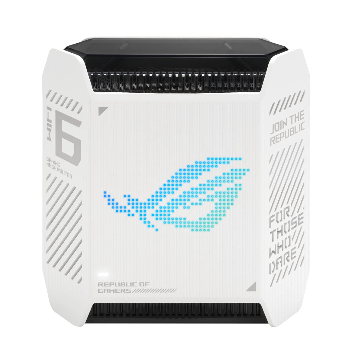 ASUS ROG Rapture GT6 (2PK) AX10000 Tri-Band WiFi 6 Gaming Mesh System, Covers up to 5,800 sq ft, 2.5 Gbps Port, Triple-Level Game Acceleration, UNII 4, Free Lifetime Internet Security, Moonlight White